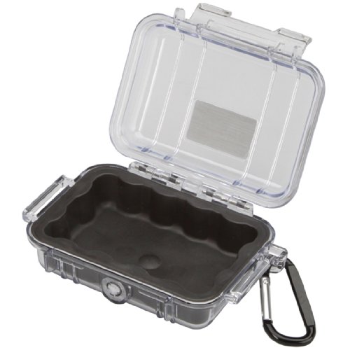 Pelican 1010 Micro Case, Black with Clear Lid, only $9.49