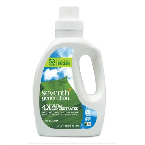 Seventh Generation Liquid Laundry 4x, Free and Clear, 40 Fl Oz. 2 Count, only $18.52 free shipping afterusing SS