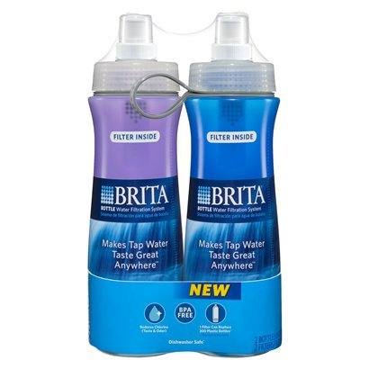Brita碧然德运动过滤水壶，每个容量20oz，共2个，现仅售$13.99 