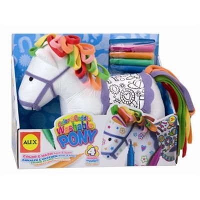ALEX 小马涂色玩具，可水洗后多次涂色，原价$18.50，现仅售$10.83