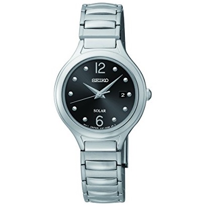 白菜！速抢！Seiko精工 SUT177 女士 时尚光动能手表，原价$195.00，现仅售$58.99，免运费。