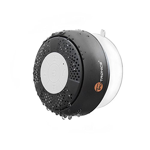 Wireless Shower Speaker, TaoTronicsÂ® Water Resistant Portable Bluetooth Shower Speaker (Crisp Sound, Build-in Microphone for Hands-Free Calling, Solid Suction Cup, 6hrs Play Time, Control Buttons)$9.99