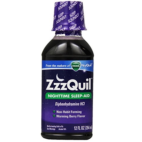 ZzzQuil Nighttime Sleep-Aid Liquid Warming Berry Flavor 12 Fl Oz, only $2.12, free shipping after clipping coupon and using SS