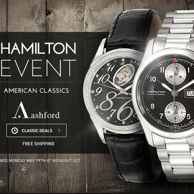 Ashford 精選 Hamilton 男女腕錶特賣場低至3.1折+包郵 