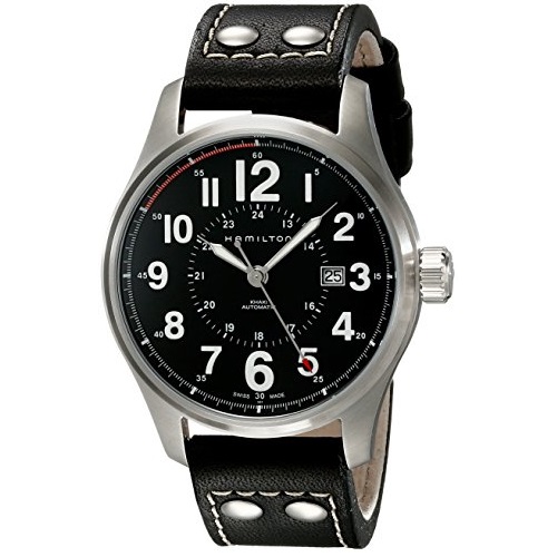 Jomashop：Hamilton 漢密爾頓 Khaki Officer H70615733 男款機械腕錶，原價$745.00，現使用折扣碼后僅售$450.98，免運費