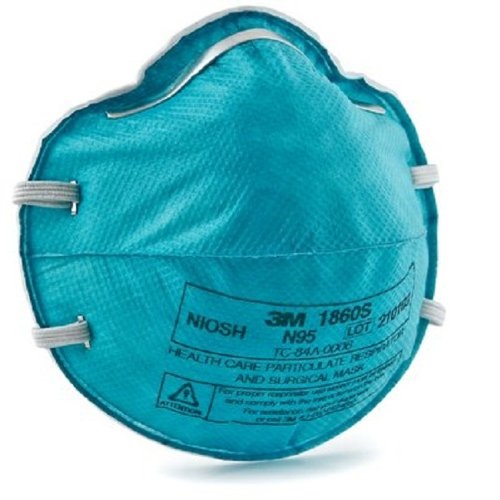 3M 1860S N95 Health Care Particulate Cup Respirator and Surgical Mask, Small, ASTM F1862, Blue (6 Cases of 20),only $86.69, free shipping