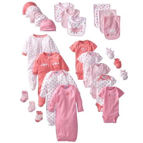 Gerber Baby-Girls Newborn 26 Piece Newborn Essentials Gift Set, Pink, only $50.00, free shipping