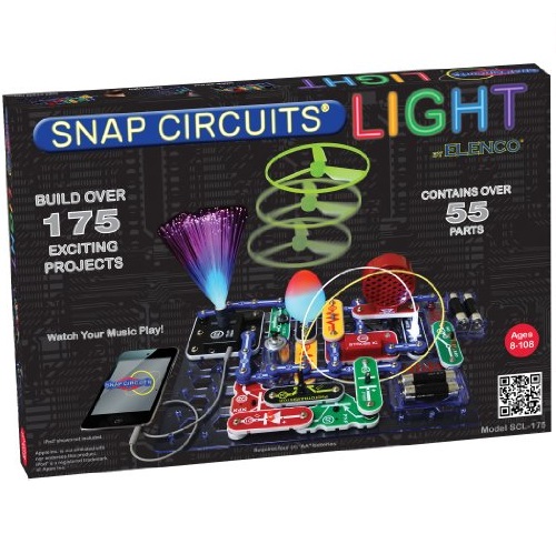 Elenco SCL-175B Snap Circuits Lights Electronics Discovery Kit, only $41.95