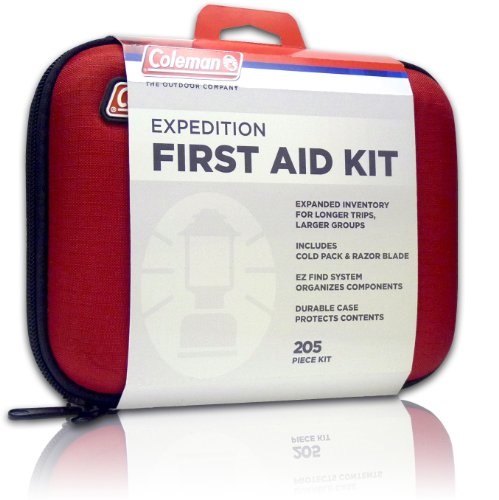 Coleman Expedition First Aid Kit (205-Piece), Red, only $16.97
