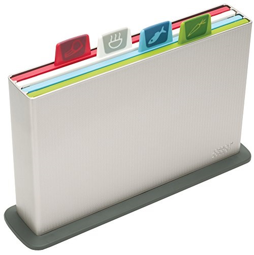 Joseph Joseph 60026 Index Cutting Board Set with Storage Case , Small, Silver, only $37.21, free shipping