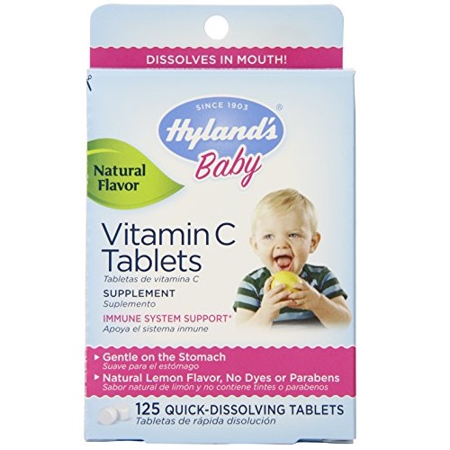 Hyland's Baby Vitamin C Tablets, 125 Count, only $6.29