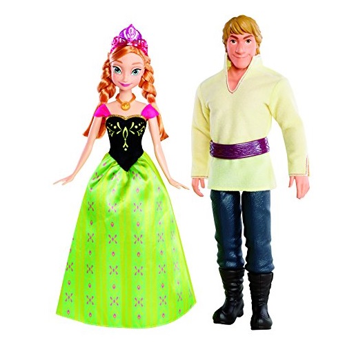 超贊！好價！Disney Frozen 冰雪奇緣 Anna 與 Kristoff 玩偶，原價$24.99，現僅售$10.59
