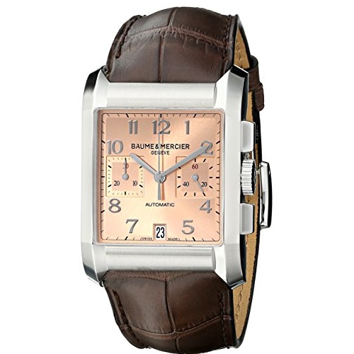 大降！史低價！Baume & Mercier名士A10031 男士 漢普頓瑞士自動機械手錶，原價$4,950.00，現使用折扣碼后僅售$950.39，免運費 