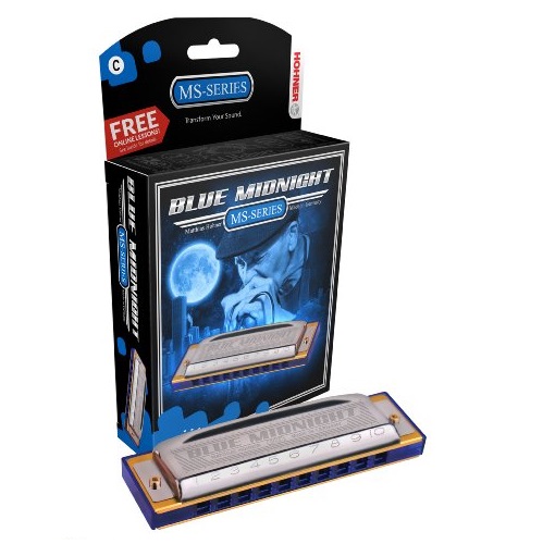 Hohner 595BX-A Blue Midnight Harmonica, Key of A, only $24.17 
