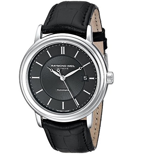 Raymond Weil Men's 2847-STC-20001 Maestro Analog Display Swiss Automatic Black Watch, only $477.57 , free shipping