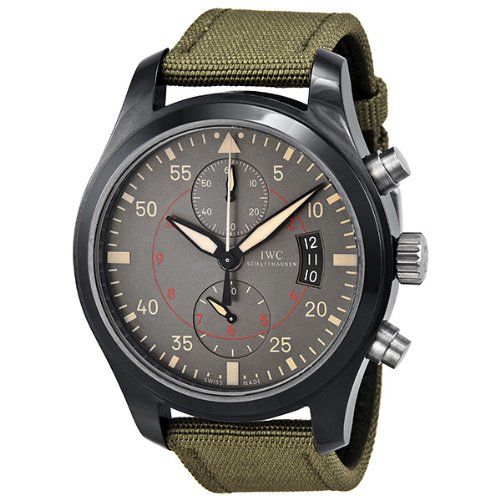 Jomashop：IWC 萬國Pilots飛行員系列 Anthracite IW388002 海軍空戰部隊自動機械計時腕錶，原價$12,700.00，現僅售$7,995.00，免運費
