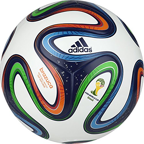 比闪购还便宜！Adidas阿迪达斯 Brazuca 桑巴荣耀 巴西世界杯官方 训练版足球，四号球，原价$40.00，现仅售$9.16