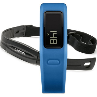 Garmin Vivofit Fitness Band Bundle with Heart Rate Monitor (Blue)(010-01225-34), only $79.99, free shipping