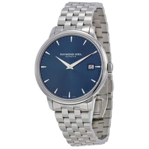 Raymond Weil雷蒙威 Toccata系列 藍色錶盤鋼鏈男士手錶 $329.99包郵