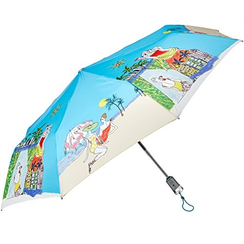 Totes Grace AOC 城市景色 City Scenes 摺疊雨傘，邁阿密款，現特價僅售$12.35