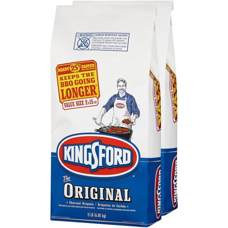 Walmart：白菜！速抢！Kingsford BBQ烧烤木炭，15磅/袋，共2袋，现仅售$7.94。购满$50免运费或实体店取货！