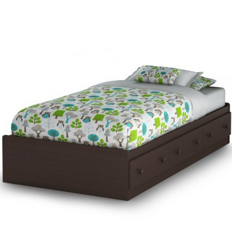 South Shore Savannah Collection Twin Bed, Espresso $174.36 & FREE Shipping
