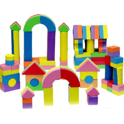 Click N' Play Non-toxic Foam Blocks, Building Block and Stacking Block, Amazing As Bath Toys, 60 Count with Carry Tote $11.79  