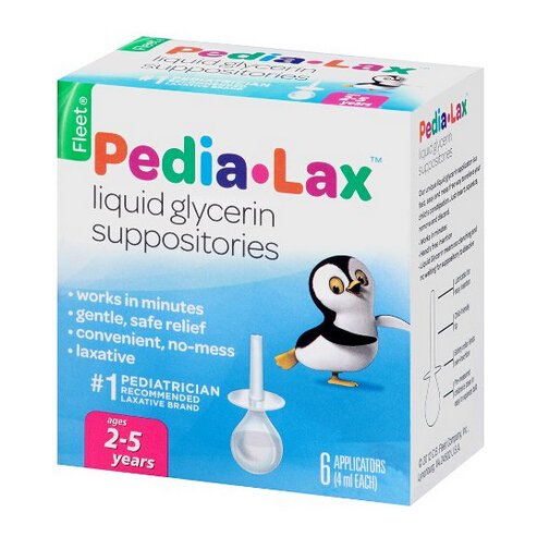 Pedia-Lax Liquid Glycerin Suppositories, 6 Applicators (Pack of 3)  $15.09