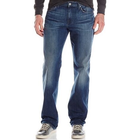 7 For All Mankind Austyn Relaxed男士直筒牛仔褲 用折扣碼后$44.17 免運費