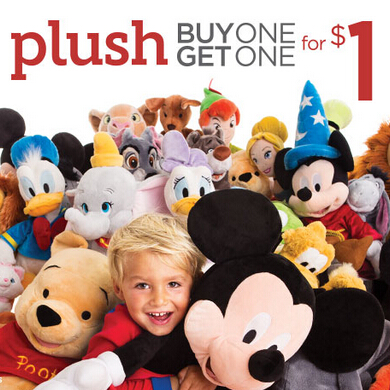 Starting from $2.99 Buy 1 Plush Get 1 for $1 Sale