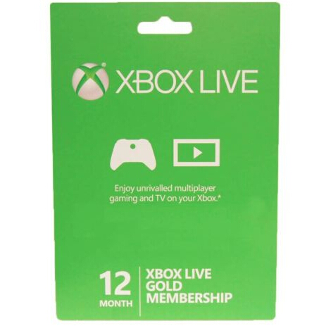  Microsoft Xbox LIVE 12 Month Gold Membership for Xbox 360 / XBOX ONE $35.80