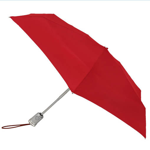 美国天后蕾哈娜同款：Totes Signature经典自动折叠雨伞 大红色 用码折后仅售$12.63