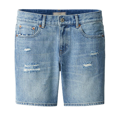 $5.9 ($49.9, 88% off) Women Pure Blue Japan Denim Shorts @ Uniqlo