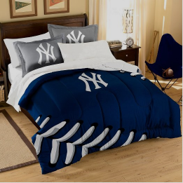 NEW YORK YANKEES MLB EMBROIDERED COMFORTER TWIN/FULL $21.99
