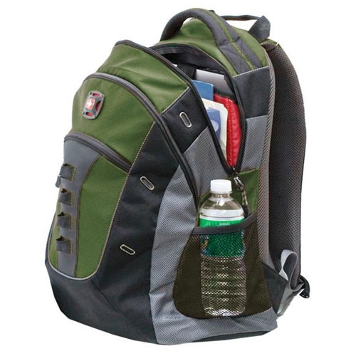 Swiss Gear GRANITE Backpack - Fits Laptops with Screen Sizes Up to 15.6-inch - Green, only $39.99, free shipping. Free $25 eGift card