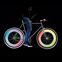 Groupon現有炫酷彩虹單車輪LED燈4組裝熱賣  $6.99