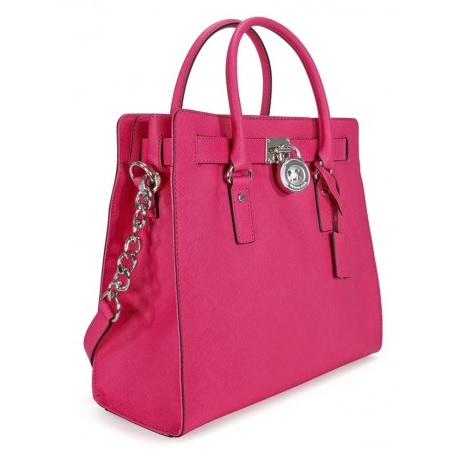 MICHAEL KORS Hamilton Large Leather Tote - Raspberry, only $201.59, free shipping after using coupon code 
