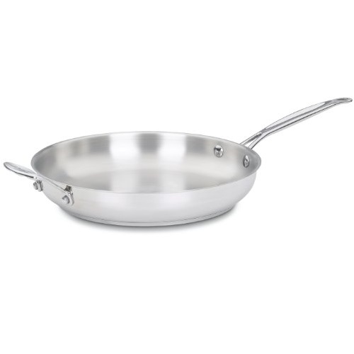 Cuisinart 722-30H Chef's Classic Stainless 12-Inch Open Skillet with Helper Handle, only $29.06
