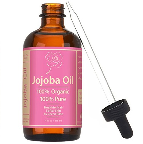 Leven Rose Jojoba Oil, Organic 100% Pure Cold Pressed Unrefined Natural - Made In The USA - Great for Hair, Skin, Lips, Face, Stretch Marks, Beards, Acne - 4 Oz - Great Carrier Oil for Essential Oils, only  $13.27, free shipping after using ss