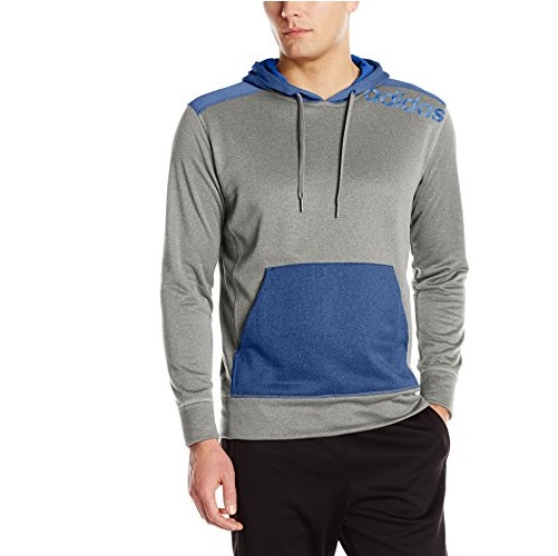 adidas Performance Men's Ultimate Linear Logo Fleece Pullover Hoodie, only $11.24