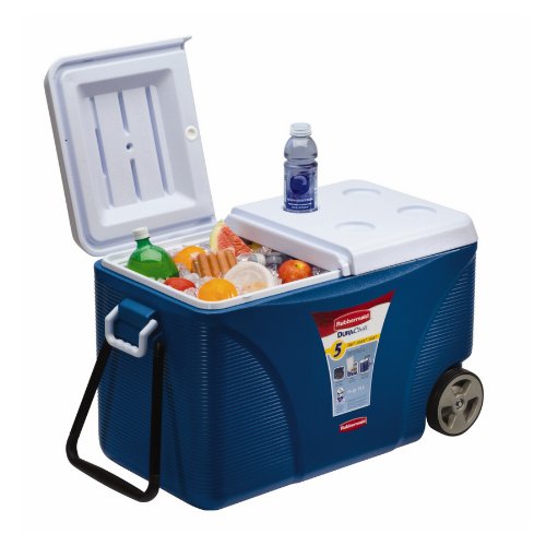 Rubbermaid FG2C0902MODBL Extreme 5-Day Wheeled Ice Chest/Cooler, 75-Quart, Blue, only $39.97