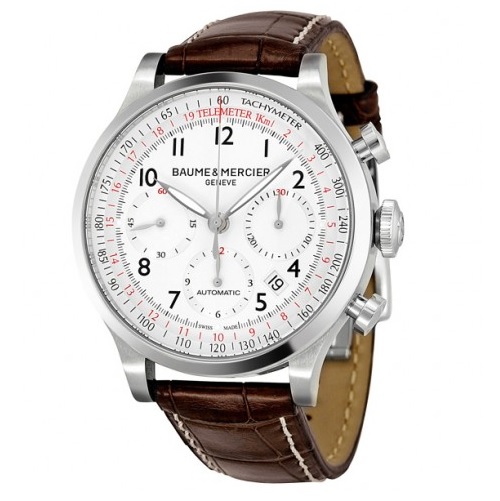 BAUME ET MERCIER Baume and Mercier Capeland White Dial Chronograph Men's Watch 10082 Item No. 10082, only $1,145.00, free shipping after using coupon code 