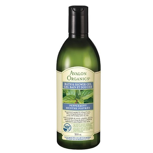 Avalon Organics Peppermint Bath & Shower Gel, 12 Ounce, only  $4.98, free shipping after using SS