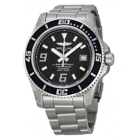BREITLING Superocean 44 Black Dial Stainless Steel Automatic Men's Watch Item No. A1739102/BA77, only $2349.00, free shipping after using coupon code 