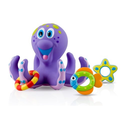 Nuby 儿童沐浴玩具紫色八爪鱼，原价7.99，现仅售$4.89