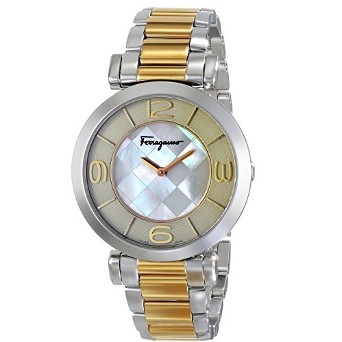 Salvatore Ferragamo Women's FG3060014 Gancino Two-Tone Watch with Link Bracelet, only $392.29, free shipping