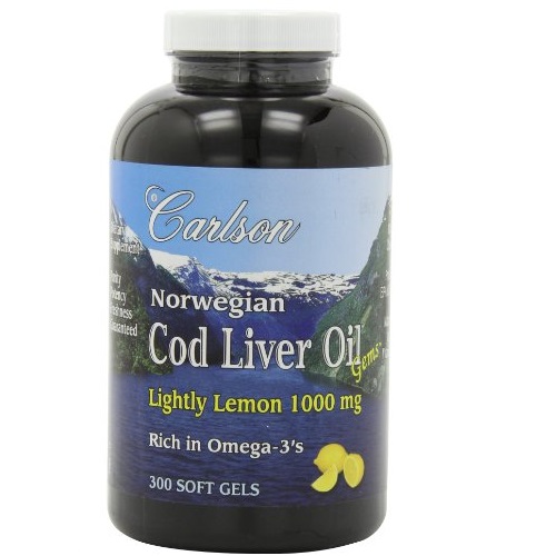 Carlson Lightly Lemon Cod Liver Oil 1000mg, 300 Softgels, only $18.99, free shipping after using SS