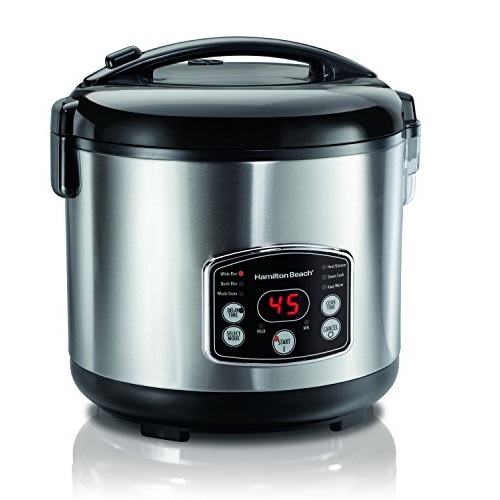 Hamilton Beach Rice & Hot Cereal Cooker, 7-Cups uncooked resulting in 14-Cups (Cooked), 37549, only $29.88