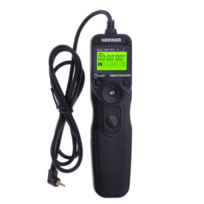 Neewer LCD Timer Shutter Release Remote Control for Canon 700D/T5i, 650D/T4i, 550D/T2i, 500D/T1i, 350D/XT, 400D/XTi, 1000D/XS, 450D/XSi, 60D, 100D, and Pentax  $13.99