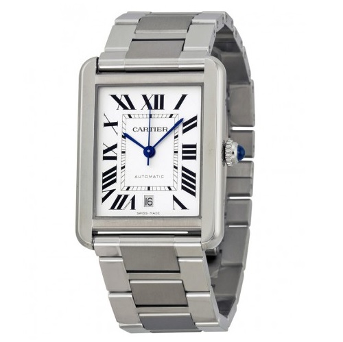 CARTIER Tank Solo XL Automatic Stainless Steel Men's Watch, only $2,695.00, free shipping